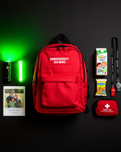 Family Go-Bag kid's emergency bug-out bag workbook by Grid Down Gear